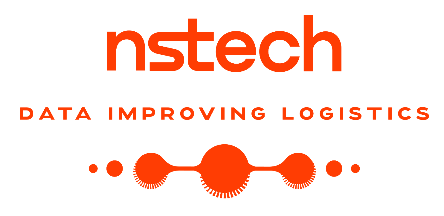 Logo da empresa nstech na cor laranja